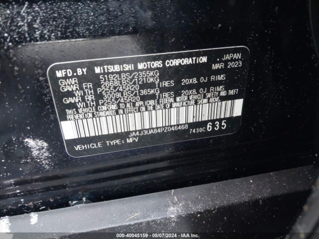 Photo 8 VIN: JA4J3UA84PZ046468 - MITSUBISHI OUTLANDER 