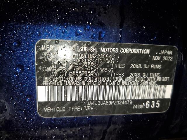 Photo 12 VIN: JA4J3UA89PZ024479 - MITSUBISHI OUTLANDER 