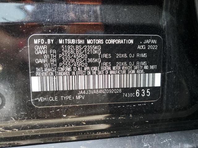 Photo 12 VIN: JA4J3VA84NZ092028 - MITSUBISHI OUTLANDER 