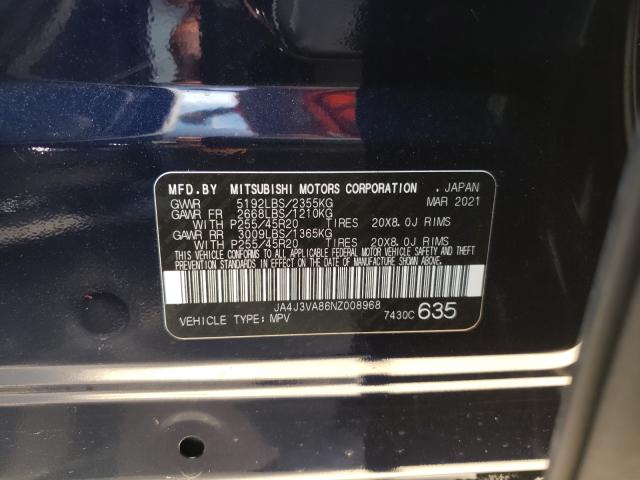 Photo 9 VIN: JA4J3VA86NZ008968 - MITSUBISHI OUTLANDER 