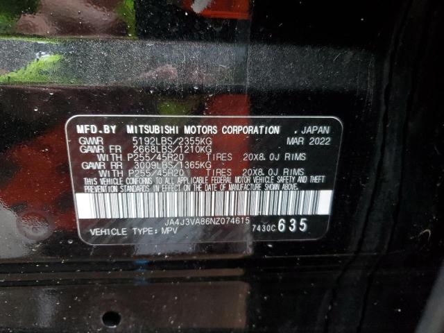 Photo 12 VIN: JA4J3VA86NZ074615 - MITSUBISHI OUTLANDER 