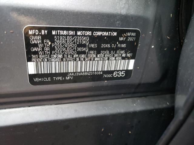 Photo 9 VIN: JA4J3VA88NZ016084 - MITSUBISHI OUTLANDER 