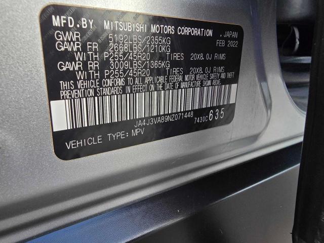 Photo 9 VIN: JA4J3VA89NZ071448 - MITSUBISHI OUTLANDER 