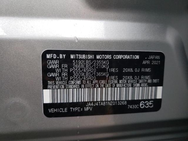 Photo 11 VIN: JA4J4TA81NZ013268 - MITSUBISHI OUTLANDER 