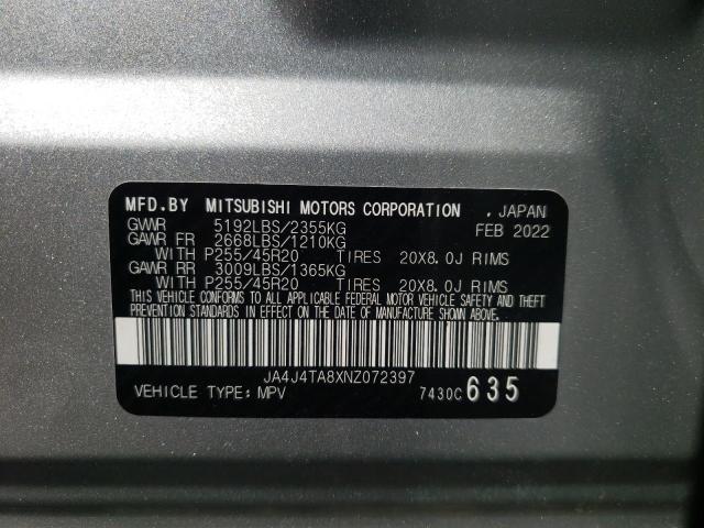 Photo 12 VIN: JA4J4TA8XNZ072397 - MITSUBISHI OUTLANDER 