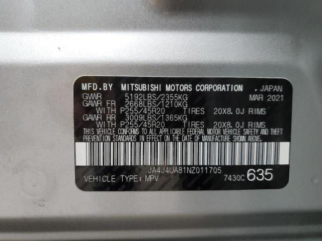 Photo 13 VIN: JA4J4UA81NZ011705 - MITSUBISHI OUTLANDER 