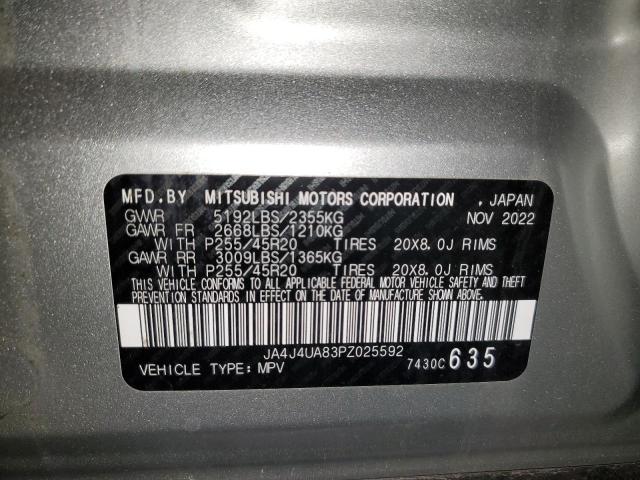 Photo 12 VIN: JA4J4UA83PZ025592 - MITSUBISHI OUTLANDER 