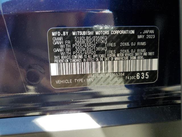 Photo 12 VIN: JA4J4UA83PZ055384 - MITSUBISHI OUTLANDER 