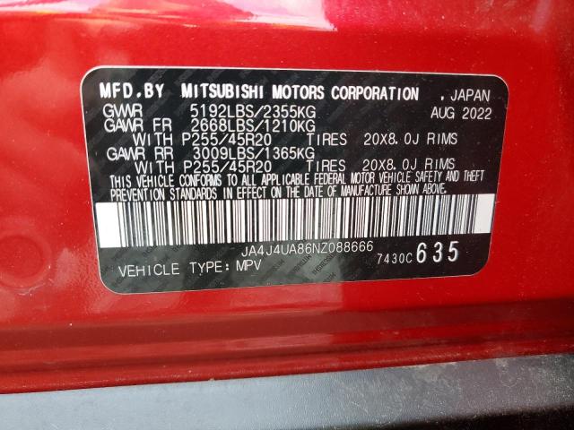 Photo 13 VIN: JA4J4UA86NZ088666 - MITSUBISHI OUTLANDER 