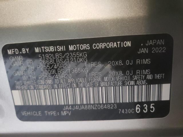 Photo 13 VIN: JA4J4UA88NZ064823 - MITSUBISHI OUTLANDER 