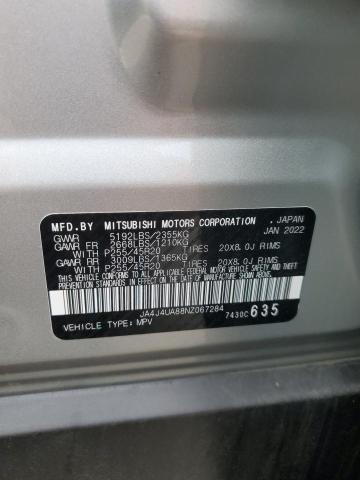 Photo 12 VIN: JA4J4UA88NZ067284 - MITSUBISHI OUTLANDER 