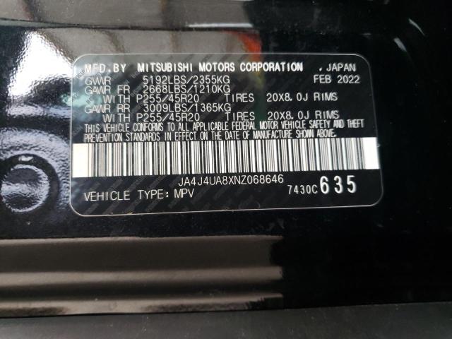 Photo 9 VIN: JA4J4UA8XNZ068646 - MITSUBISHI OUTLANDER 