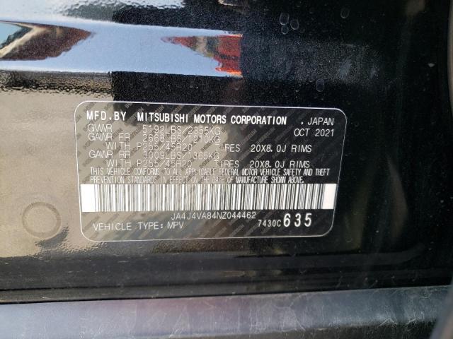 Photo 12 VIN: JA4J4VA84NZ044462 - MITSUBISHI OUTLANDER 