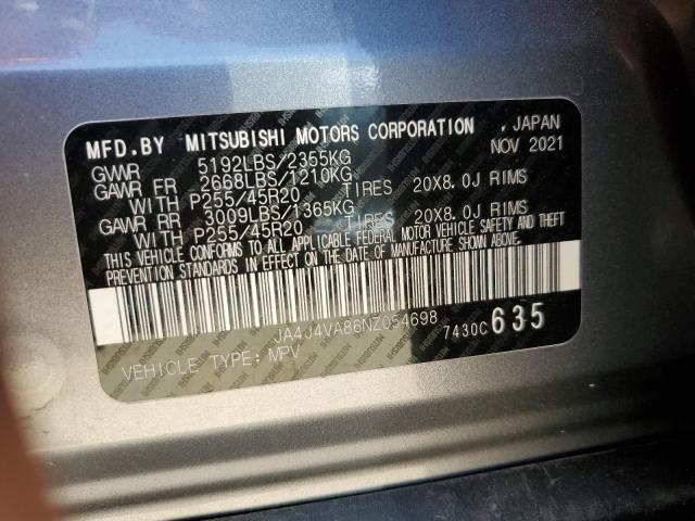 Photo 11 VIN: JA4J4VA86NZ054698 - MITSUBISHI OUTLANDER 