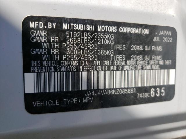 Photo 13 VIN: JA4J4VA86NZ085661 - MITSUBISHI OUTLANDER 