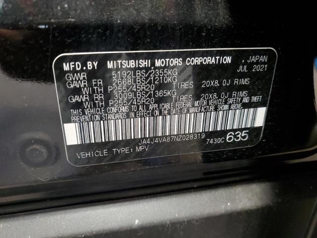 Photo 11 VIN: JA4J4VA87NZ028319 - MITSUBISHI OUTLANDER 