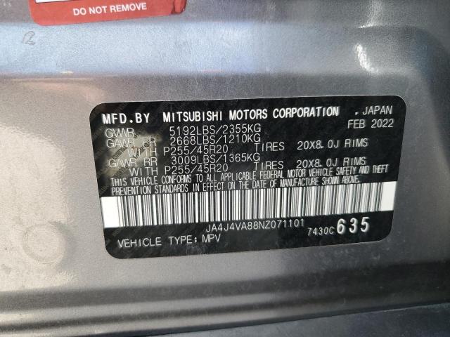 Photo 13 VIN: JA4J4VA88NZ071101 - MITSUBISHI OUTLANDER 