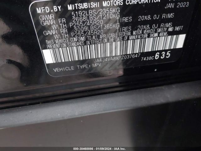 Photo 8 VIN: JA4J4VA8XPZ037647 - MITSUBISHI OUTLANDER 