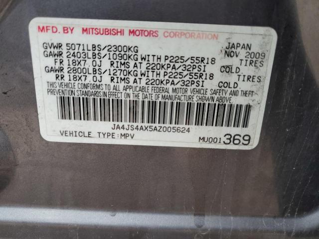 Photo 12 VIN: JA4JS4AX5AZ005624 - MITSUBISHI OUTLANDER 