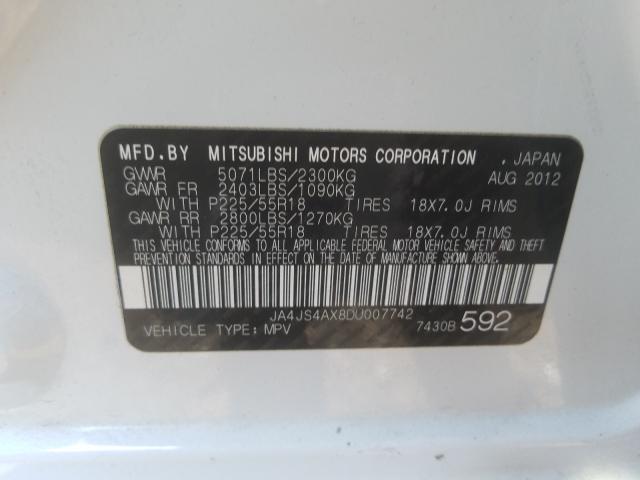 Photo 9 VIN: JA4JS4AX8DU007742 - MITSUBISHI OUTLANDER 