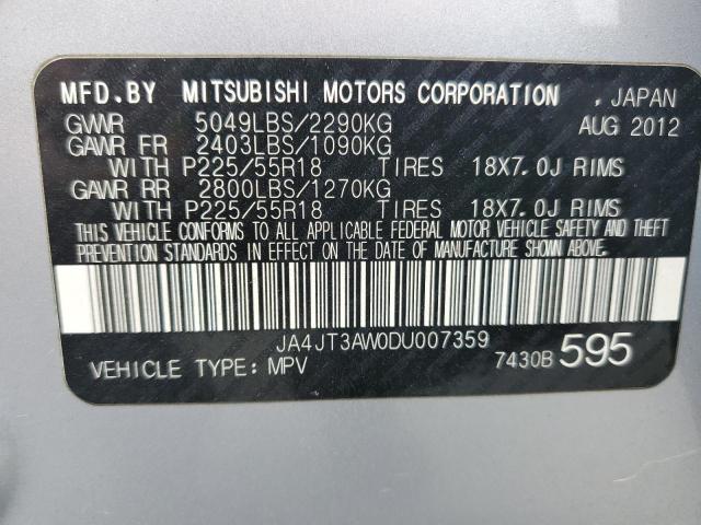 Photo 11 VIN: JA4JT3AW0DU007359 - MITSUBISHI OUTLANDER 