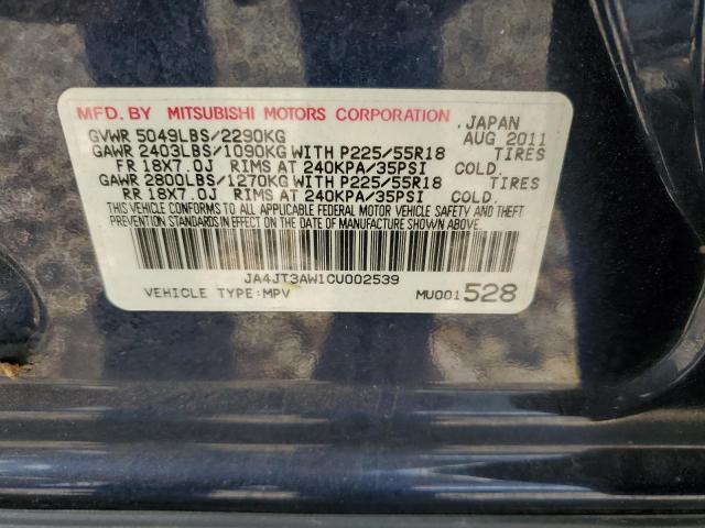 Photo 12 VIN: JA4JT3AW1CU002539 - MITSUBISHI OUTLANDER 