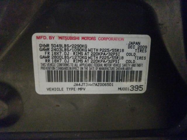 Photo 9 VIN: JA4JT3AW7AZ006501 - MITSUBISHI OUTLANDER 