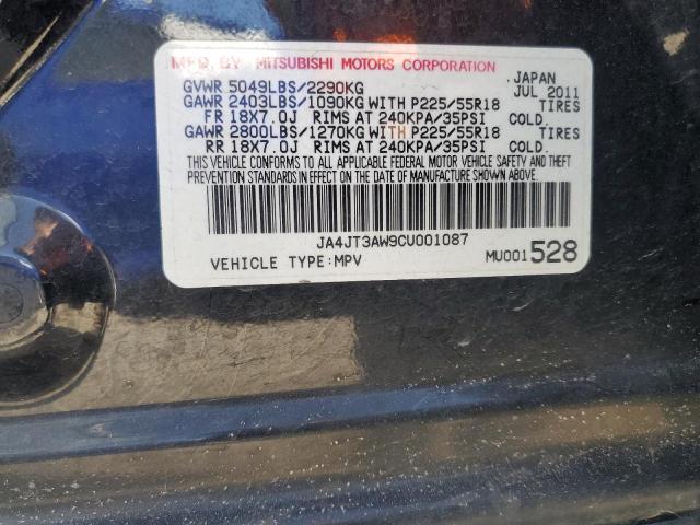 Photo 12 VIN: JA4JT3AW9CU001087 - MITSUBISHI OUTLANDER 