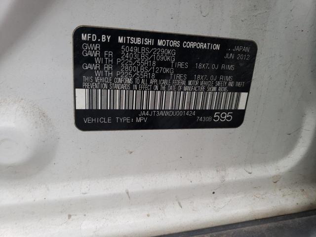 Photo 12 VIN: JA4JT3AWXDU001424 - MITSUBISHI OUTLANDER 