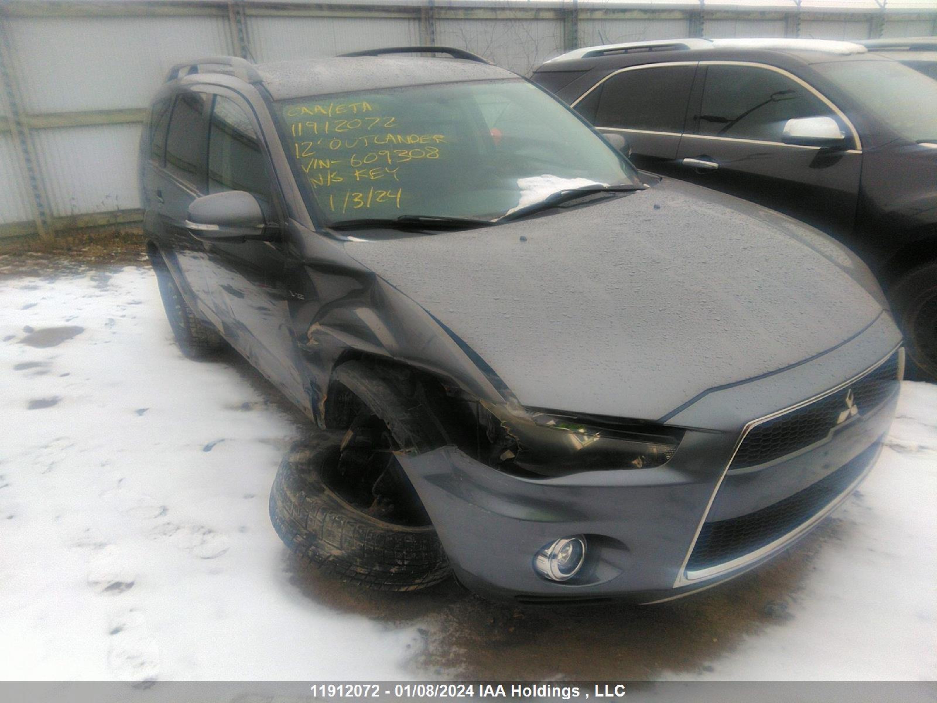 Photo 0 VIN: JA4JT3AX3CU609308 - MITSUBISHI OUTLANDER 