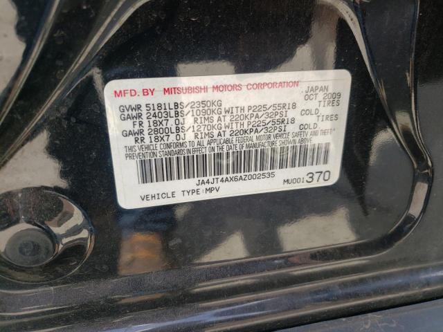 Photo 9 VIN: JA4JT4AX6AZ002535 - MITSUBISHI OUTLANDER 