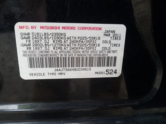 Photo 9 VIN: JA4JT5AX4BU034615 - MITSUBISHI OUTLANDER 