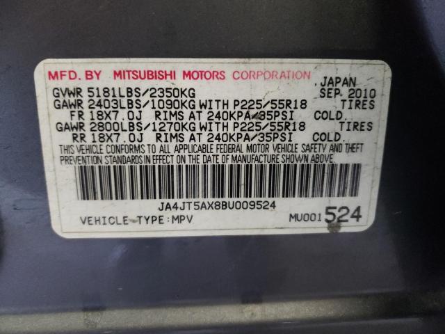 Photo 9 VIN: JA4JT5AX8BU009524 - MITSUBISHI OUTLANDER 