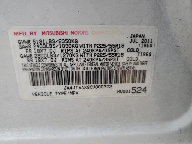 Photo 12 VIN: JA4JT5AX8CU000372 - MITSUBISHI OUTLANDER 