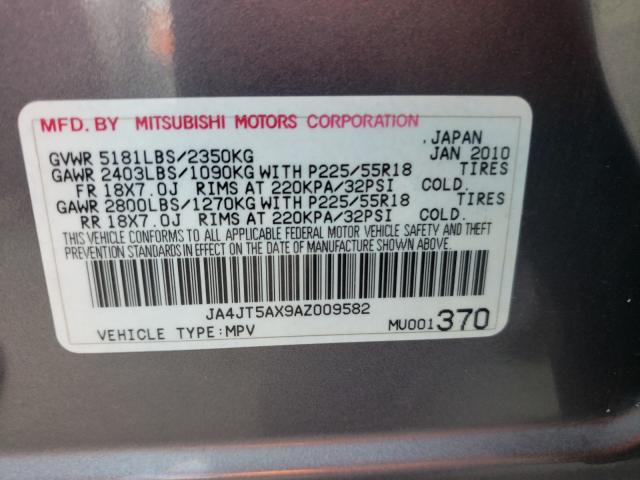 Photo 9 VIN: JA4JT5AX9AZ009582 - MITSUBISHI OUTLANDER 