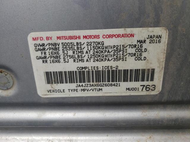 Photo 12 VIN: JA4JZ3AX6GZ608421 - MITSUBISHI OUTLANDER 