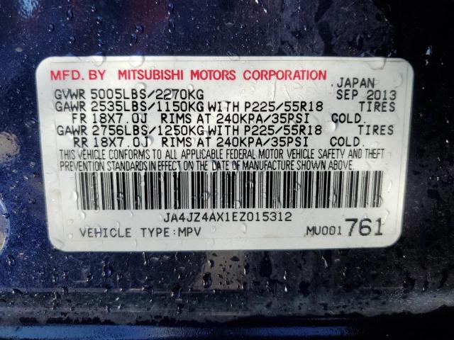 Photo 12 VIN: JA4JZ4AX1EZ015312 - MITSUBISHI OUTLANDER 