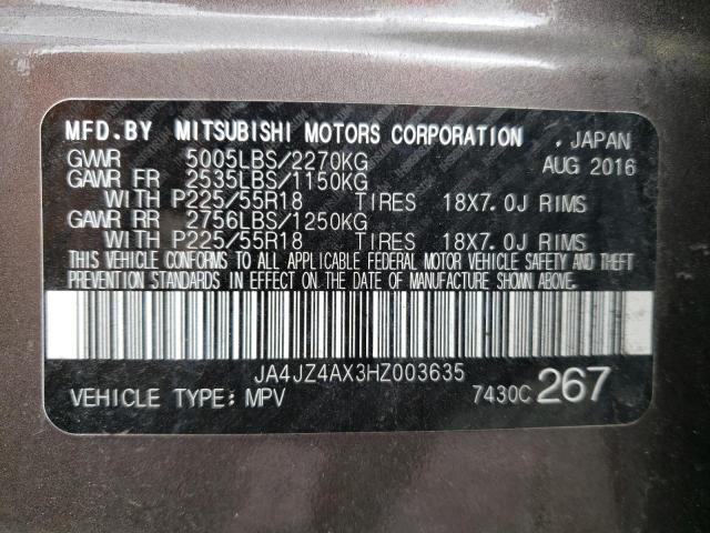 Photo 12 VIN: JA4JZ4AX3HZ003635 - MITSUBISHI OUTLANDER 