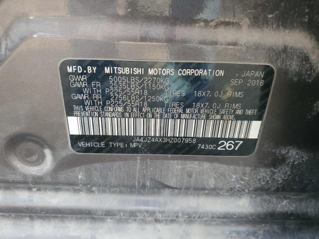 Photo 12 VIN: JA4JZ4AX3HZ007958 - MITSUBISHI OUTLANDER 