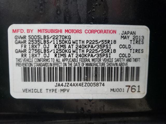 Photo 12 VIN: JA4JZ4AX4EZ005874 - MITSUBISHI OUTLANDER 