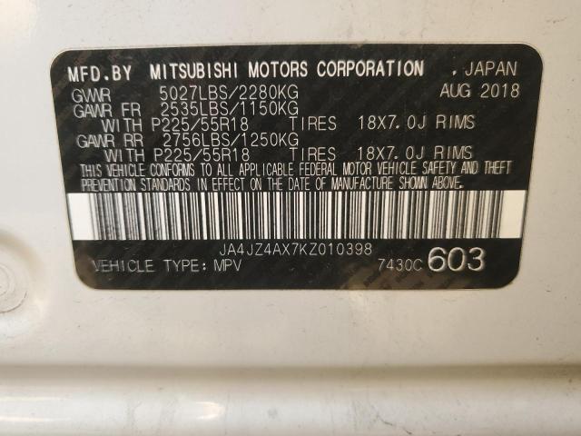 Photo 11 VIN: JA4JZ4AX7KZ010398 - MITSUBISHI OUTLANDER 