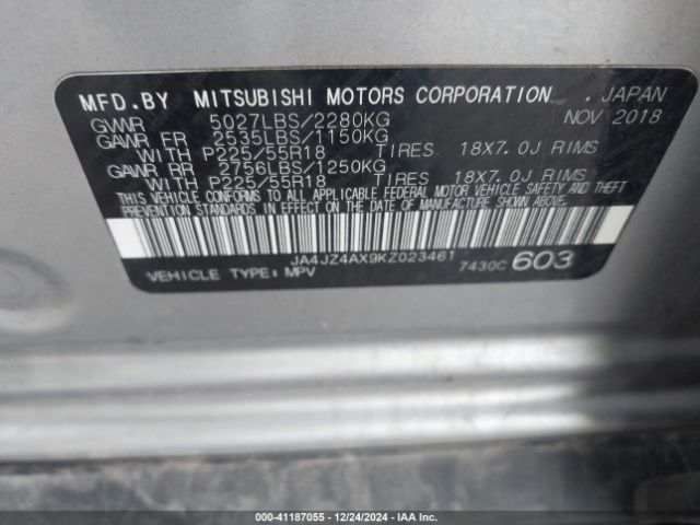 Photo 8 VIN: JA4JZ4AX9KZ023461 - MITSUBISHI OUTLANDER 