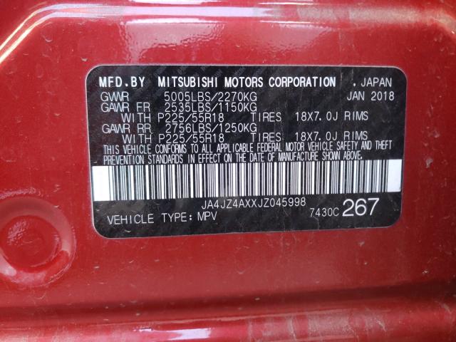 Photo 9 VIN: JA4JZ4AXXJZ045998 - MITSUBISHI OUTLANDER 