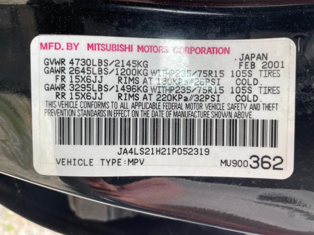 Photo 9 VIN: JA4LS21H21P052319 - MITSUBISHI MONTERO 