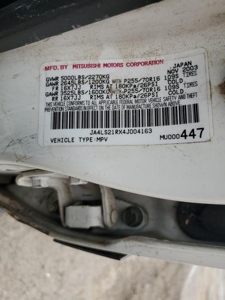 Photo 12 VIN: JA4LS21RX4J004163 - MITSUBISHI MONTERO 