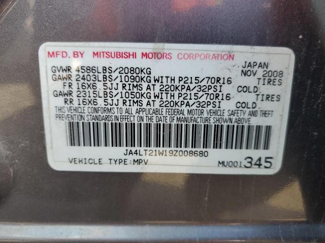 Photo 11 VIN: JA4LT21W19Z008680 - MITSUBISHI OUTLANDER 