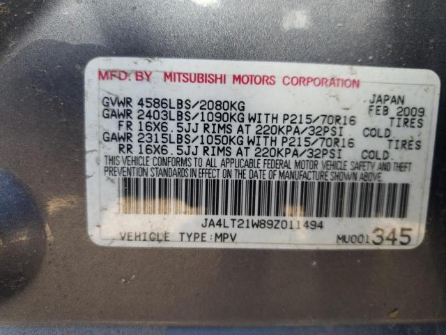 Photo 11 VIN: JA4LT21W89Z011494 - MITSUBISHI OUTLANDER 