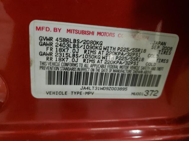 Photo 12 VIN: JA4LT31W09Z003895 - MITSUBISHI OUTLANDER 