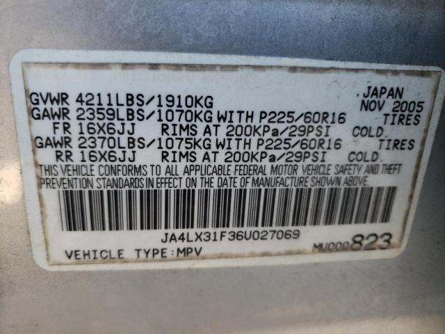 Photo 12 VIN: JA4LX31F36U027069 - MITSUBISHI OUTLANDER 