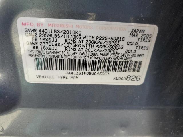 Photo 12 VIN: JA4LZ31F05U045957 - MITSUBISHI OUTLANDER 